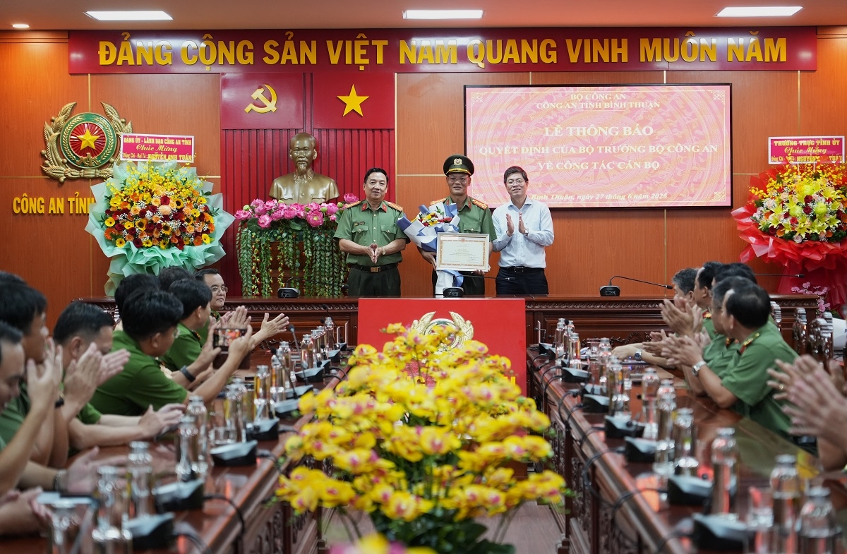 Phó Giám đốc Công an Bình Thuận làm Phó Cục trưởng Cục An ninh chính trị nội bộ